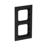 Busch-Jaeger Abdeckrahmen 1722-275, Abdeckung schwarz, Retail