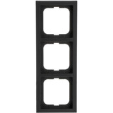 Busch-Jaeger Rahmen dreifach, future linear, Plattform 63, lackierte matte Oberfläche, Kunststoff schwarz (matt), Retail