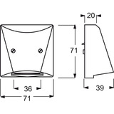 Busch-Jaeger Zentralscheibe für Leitungsauslass, Abdeckung anthrazit, Retail