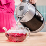 Cecotec Thermosense 400 VisionLight, Wasserkocher edelstahl/schwarz, 2.200 Watt, 1,7 Liter