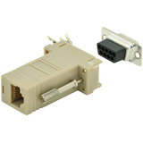 Digitus RS 232 Adapter beige, DSUB9 Buchse auf RJ45 Buchse
