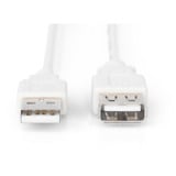 Digitus USB 2.0 Verlängerungskabel, USB-A Stecker > USB-A Buchse beige, 1,8 Meter