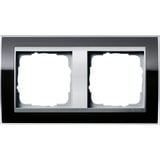 Gira Abdeckrahmen 2fach schwarz, Retail