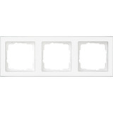 Gira Abdeckrahmen dreifach Rahmen durchgängig beschreibbar bruchsicher weiß, Retail