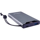 Intenso Powerbank F10000 Gray grau, 10.000 mAh, PD 3.0, Quick Charge 3.0