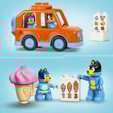 LEGO 10458 DUPLO Bluey Ausflug zur Eisdiele mit Bluey, Konstruktionsspielzeug 