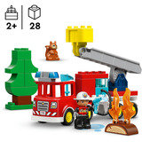 LEGO 10473 DUPLO Town Löschauto mit Schlauch und Feuerwehrmann, Konstruktionsspielzeug 