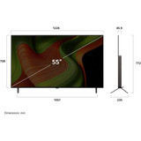 LG OLED55B59LA.AEU evo TV, OLED-Fernseher 139 cm (55 Zoll), schwarz, UltraHD/4K, HDR, SmartTV, 120Hz Panel