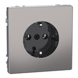 Merten Schutzkontaktsteckdose mit Steckklemmen nickel, Retail