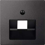 Merten Zentralplatte für Universal-Anschluss-Einsätze, Unterputzmontage, Kunststoff, matt anthrazit, Retail