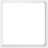 Merten Zwischenring für Kombieinsatz, glänzend, Unterputz, Kunststoff, Maße 56 x 56 x 7 mm, Abdeckung weiß (glänzend), Retail