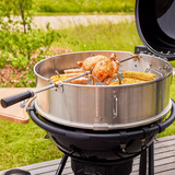 RÖSLE Kugelgrill No.1 F60 AIR PRO VARIO+, Holzkohlegrill schwarz (matt), Ø 60 cm