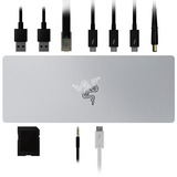 Razer Thunderbolt 4 Dock Mercury Edition, Dockingstation aluminium, USB, Gigabit LAN