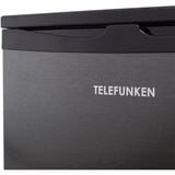 Telefunken C-135-100-DI, Vollraumkühlschrank schwarz/edelstahl (dunkel)