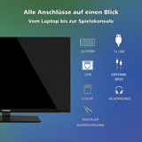 Telefunken XH32VP750M, LED-Fernseher 80 cm (32 Zoll), schwarz, HD-Ready, Tripple-Tuner, Mediaplayer, VIDAA-Betriebssystem