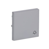 0 Wippe mit Aufdruck mit Symbol Klingel aluminium, Retail