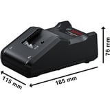 Bosch 18V Profi-Set Bohrhammer GBH 18V-22 + Bohrschrauber GSR 18V-45 blau/schwarz, 2x Li-Ionen Akku 4,0Ah, Hammerbohrer- und Bit-Set, Werkzeugtasche