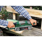 Bosch Bandschleifer PBS 75 AE, Set grün, 750 Watt, Parallel- und Winkelanschlag