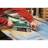 Bosch Heimwerken & Garten Bandschleifer PBS 75 AE, Set grün, 750 Watt, Parallel- und Winkelanschlag