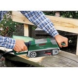 Bosch Heimwerken & Garten Bandschleifer PBS 75 AE, Set grün, 750 Watt, Parallel- und Winkelanschlag