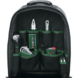 Bosch Heimwerken & Garten Werkzeug Rucksack Set, 60-teilig, Werkzeug-Set schwarz/grün, mit Werkzeugrucksack