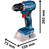 Bosch Professional 18V Profi-Set Bohrhammer GBH 18V-22 + Bohrschrauber GSR 18V-45 blau/schwarz, 2x Li-Ionen Akku 4,0Ah, Hammerbohrer- und Bit-Set, Werkzeugtasche
