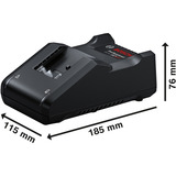 Bosch Professional 18V Profi-Set Bohrhammer GBH 18V-22 + Bohrschrauber GSR 18V-45 blau/schwarz, 2x Li-Ionen Akku 4,0Ah, Hammerbohrer- und Bit-Set, Werkzeugtasche