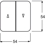 Busch-Jaeger Jalousie Wippe weiß, Retail