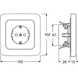 Busch-Jaeger Steckdose Unterputz weiß, Retail