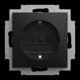 Busch-Jaeger Steckdosen Einsatz 20 EURB-915 schwarz, Retail