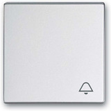 Busch-Jaeger Wippe mit Aufdruck mit Symbol Klingel aluminium, Retail