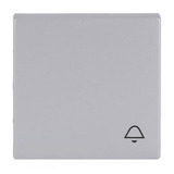 Busch-Jaeger Wippe mit Aufdruck mit Symbol Klingel aluminium, Retail