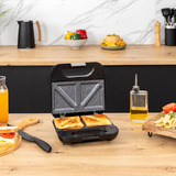 Cecotec Rock’nToast Classic+ Sandwichmaker edelstahl/schwarz, 800 Watt, für 2 Personen