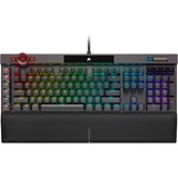 Corsair K100 RGB, Gaming-Tastatur schwarz, DE-Layout, Cherry MX RGB Speed Silver