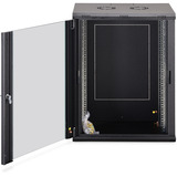 Digitus Wandgehäuse Dynamic Basic Serie - 600x450 mm (BxT), IT-Schrank schwarz, 16 Höheneinheiten