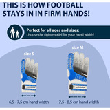 HUDORA Torwarthandschuhe für Kinder, blau, Gr. M blau/weiß, für Kinder ab 5 Jahren