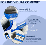 HUDORA Torwarthandschuhe für Kinder, blau, Gr. M blau/weiß, für Kinder ab 5 Jahren