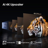 Hisense 50E77Q PRO, QLED-Fernseher 126 cm (50 Zoll), schwarz, UltraHD/4K, Tripple Tuner, USB Recording, Time Shift, 144Hz Panel