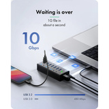 ICY BOX IB-AC618a, USB-Hub schwarz