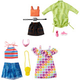 Mattel Barbie Moden 2 Outfits und 2 Accessoires, Sets 