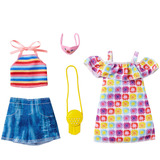 Mattel Barbie Moden 2 Outfits und 2 Accessoires, Sets 