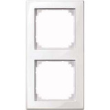 Merten Rahmen 2-fach waagerecht und senkrecht glänzend, Typ 478219 weiß (glänzend), Retail