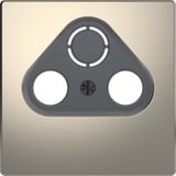 Merten Zentralplatte für Antennensteckdosen, Abdeckung grau, Retail