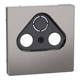 Merten Zentralplatte für Antennensteckdosen, Abdeckung grau, Retail