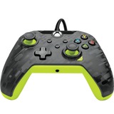 PDP Wired Controller - Electric Carbon, Gamepad anthrazit/neon-grün, für Xbox Series X|S, Xbox One, PC