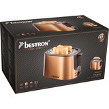 Bestron Toaster Copper Collection ATS1000CO kupfer, 1.000 Watt, für 2 Scheiben Toast