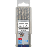 Bosch PRO Metal HSS-G Spiralbohrer, Ø 7mm 10 Stück, Arbeitslänge 69mm
