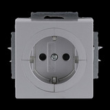 Busch-Jaeger Objektsteckdose Typ 20 EUAB-83 aluminium, Retail