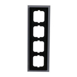 Busch-Jaeger Rahmen vierfach zum Abdecken von Schaltern, Tastern und Steckdosen weiß, Retail