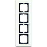 Busch-Jaeger Rahmen vierfach zum Abdecken von Schaltern, Tastern und Steckdosen weiß, Retail
